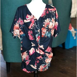 NWOT Floral Blouse